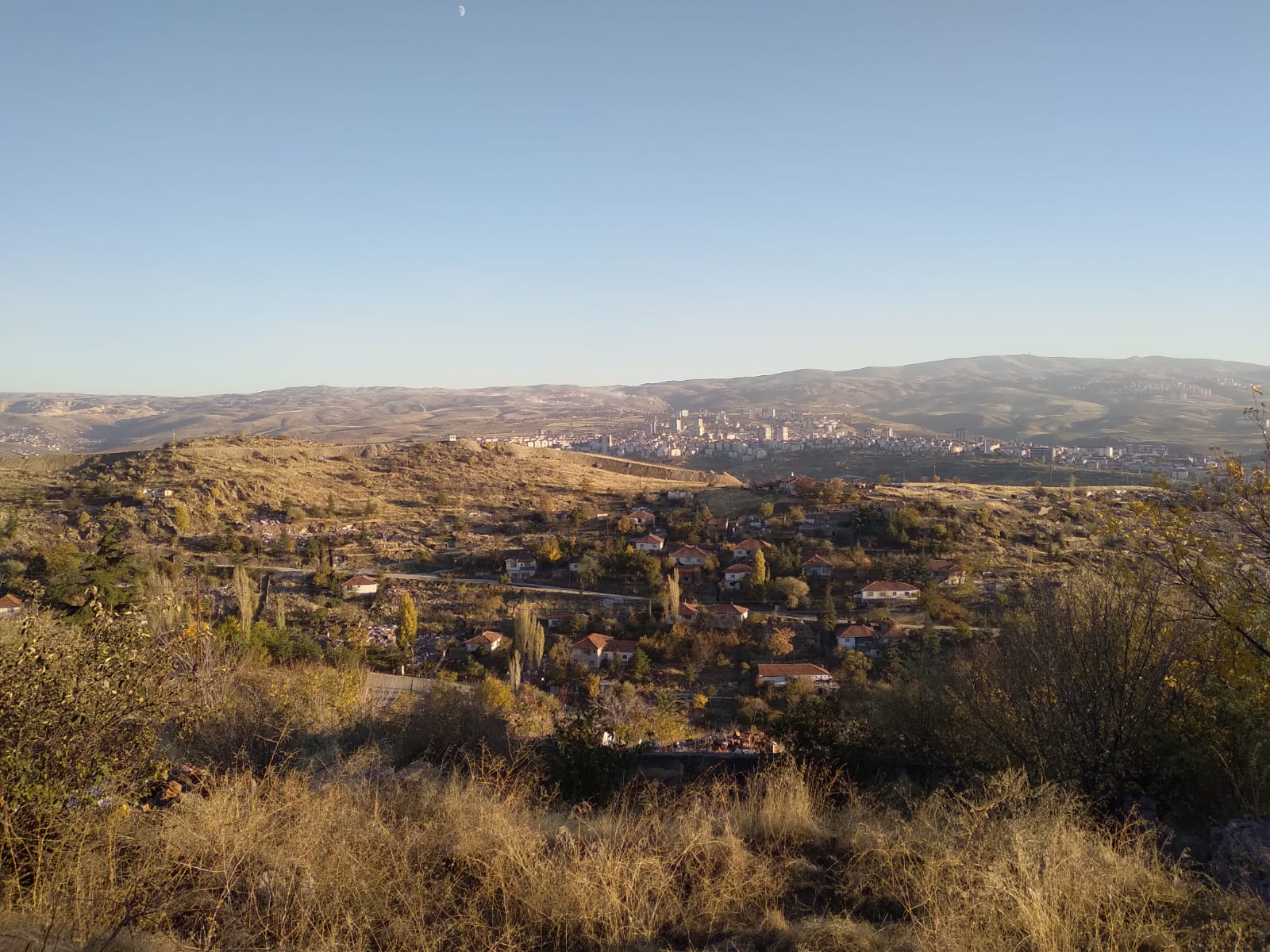 Mahalle Arası Toprak Sokak ve Bahçe Duvarları