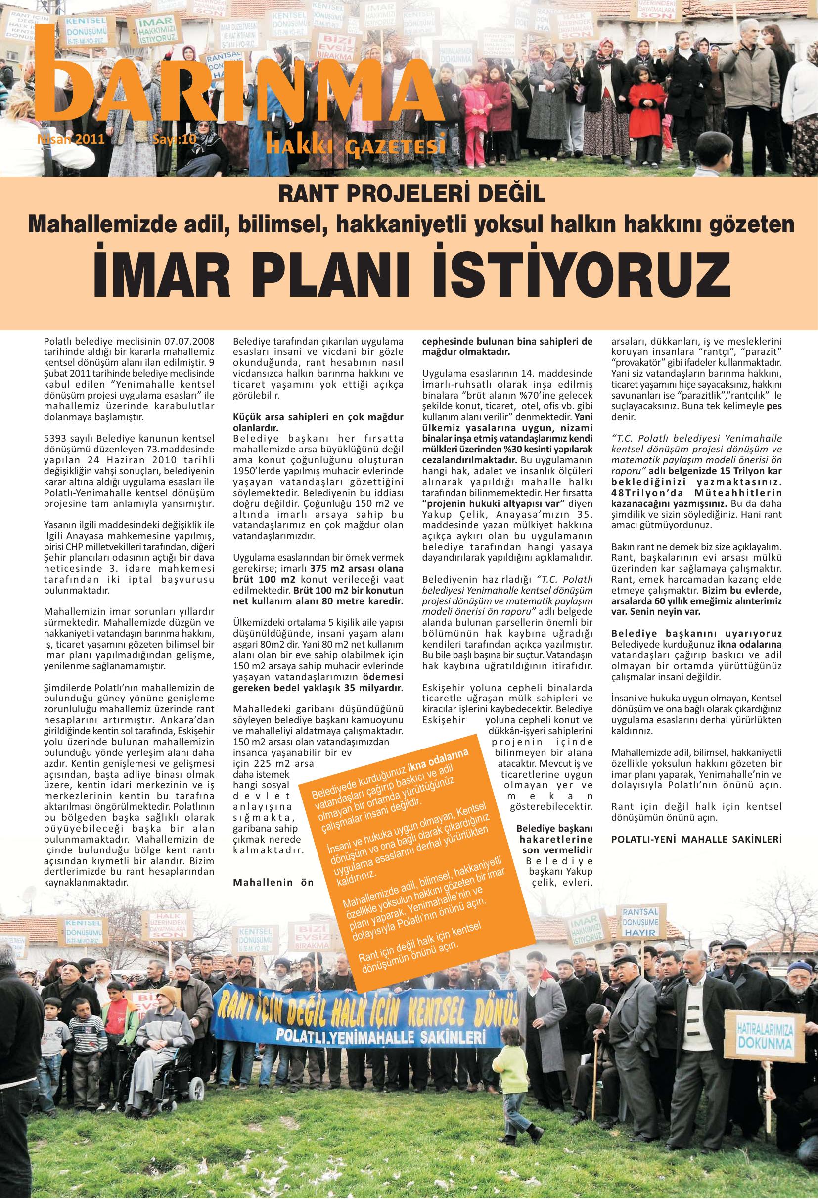 Barınma Hakkı Gazetesi (Sayı: 10)