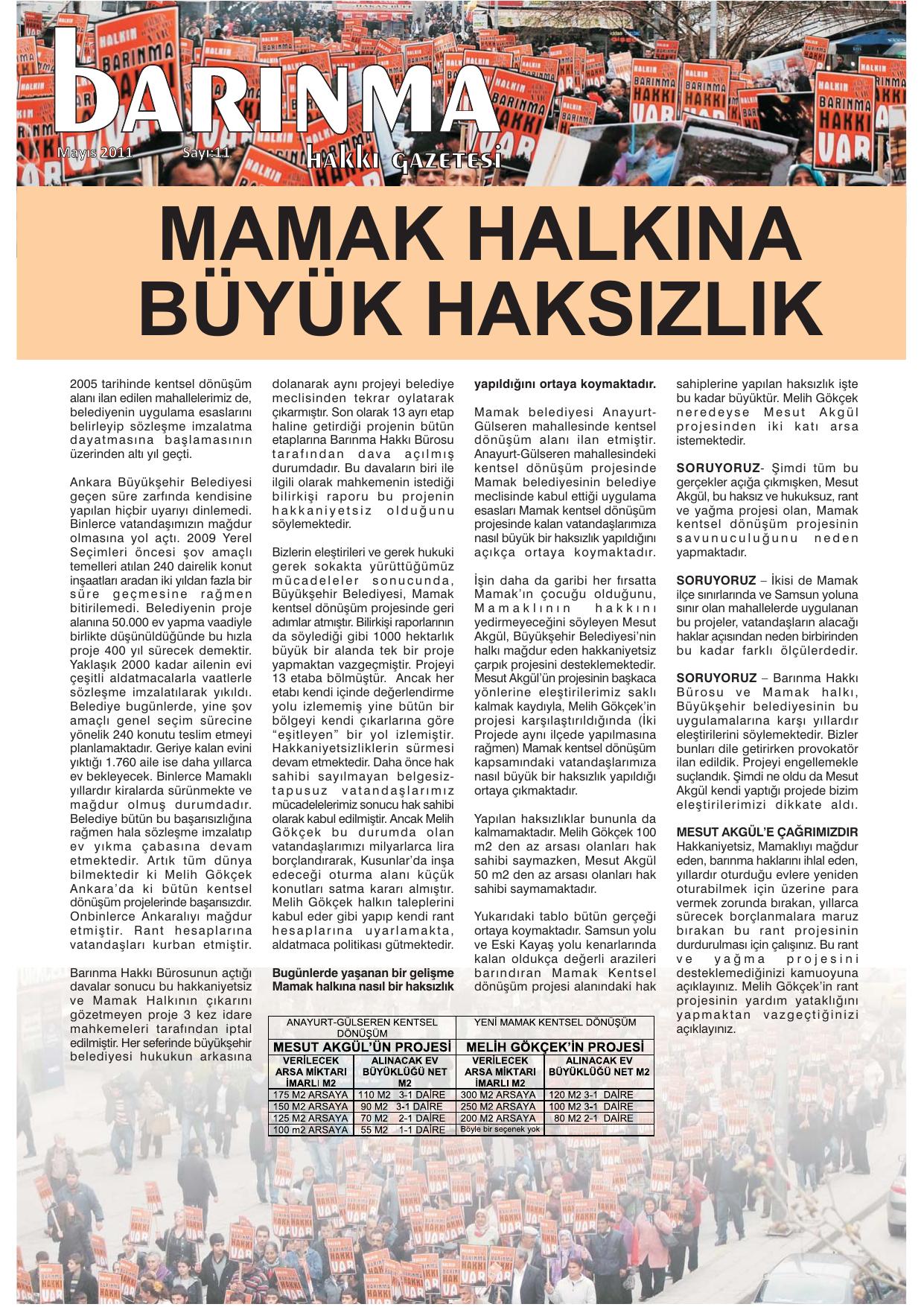 Barınma Hakkı Gazetesi (Sayı: 11)