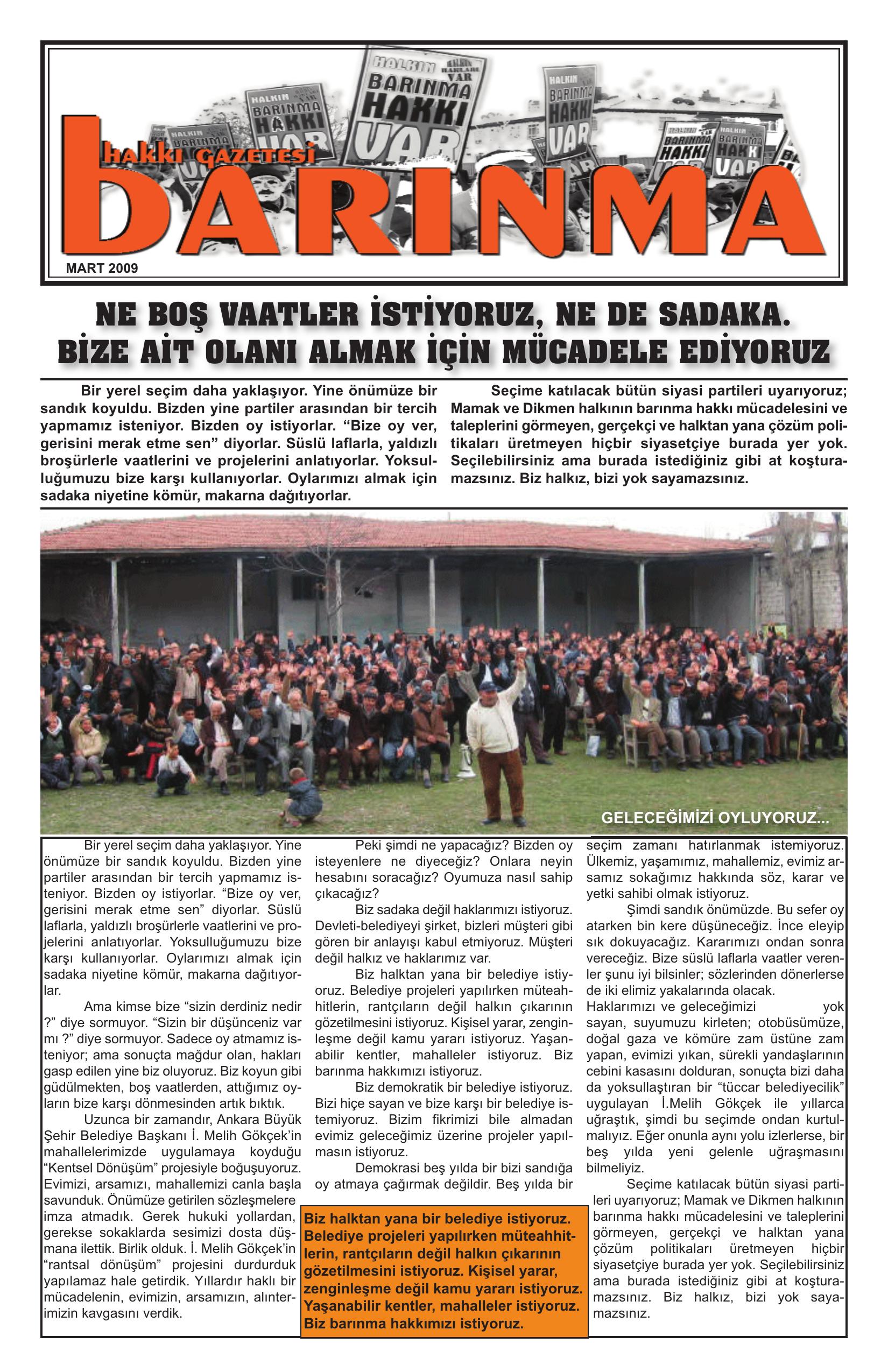 Barınma Hakkı Gazetesi (Sayı: 3)